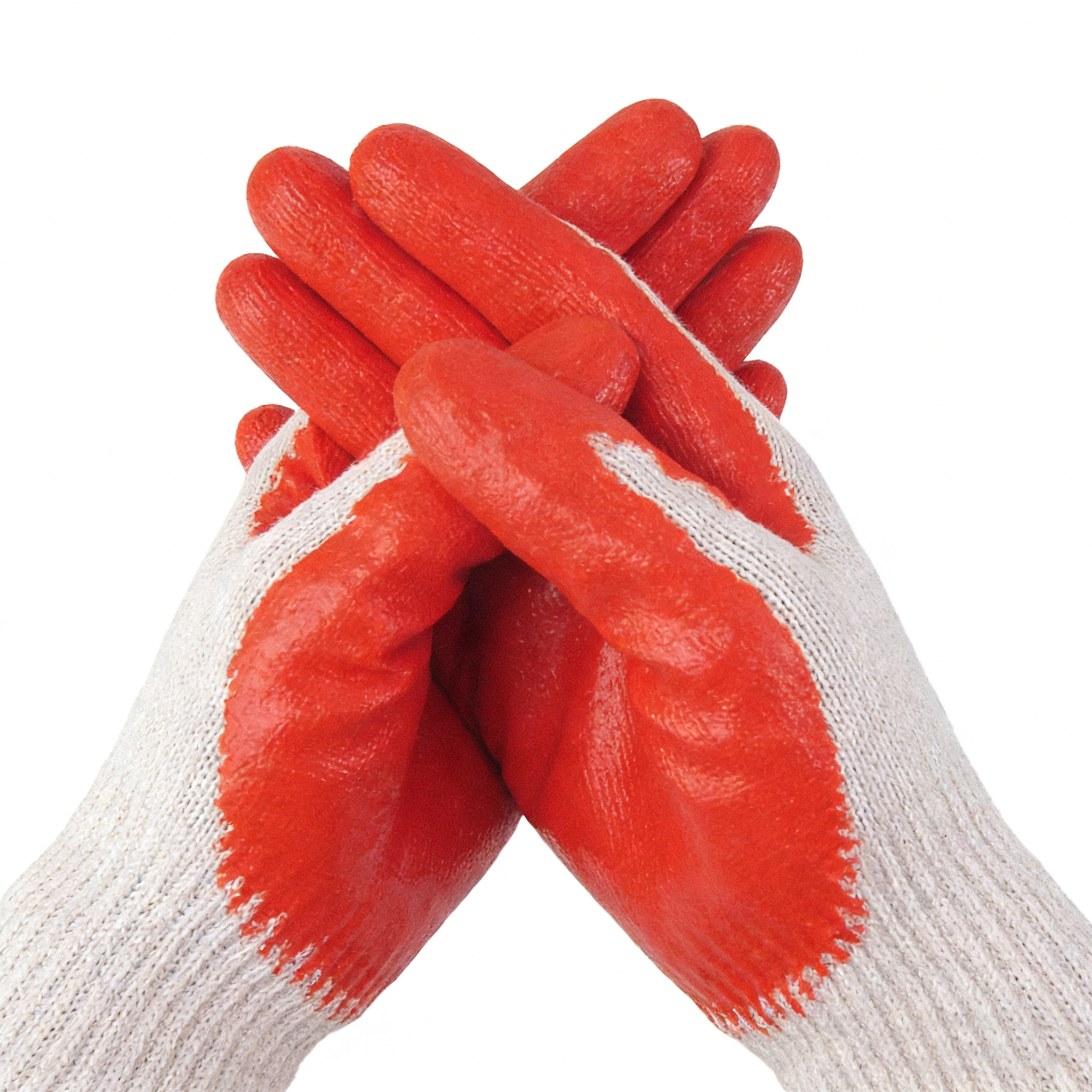 10 Gauge 2Threads Poly-cotton Smooth Latex Coated Gloves