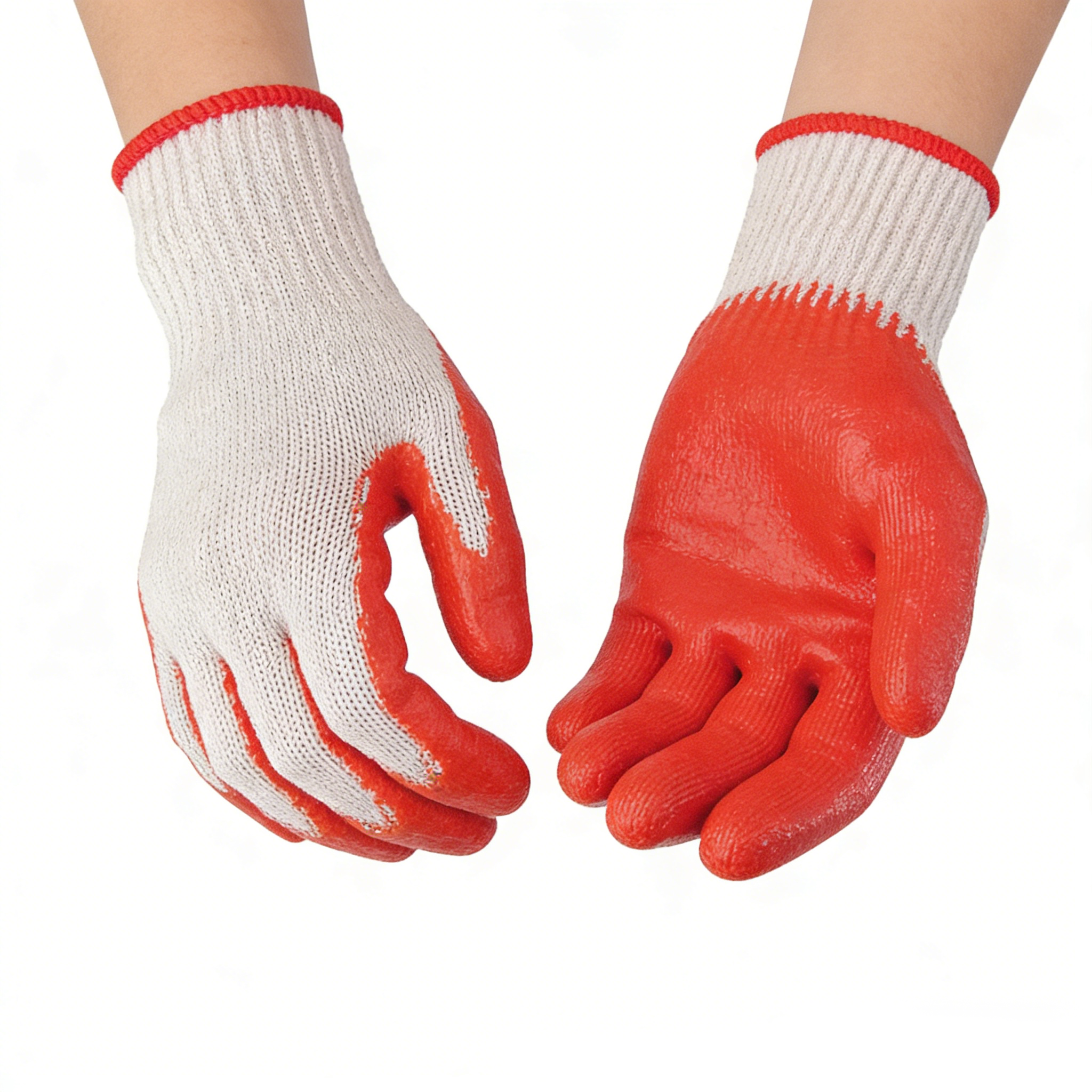 10 Gauge 2Threads Poly-cotton Smooth Latex Coated Gloves