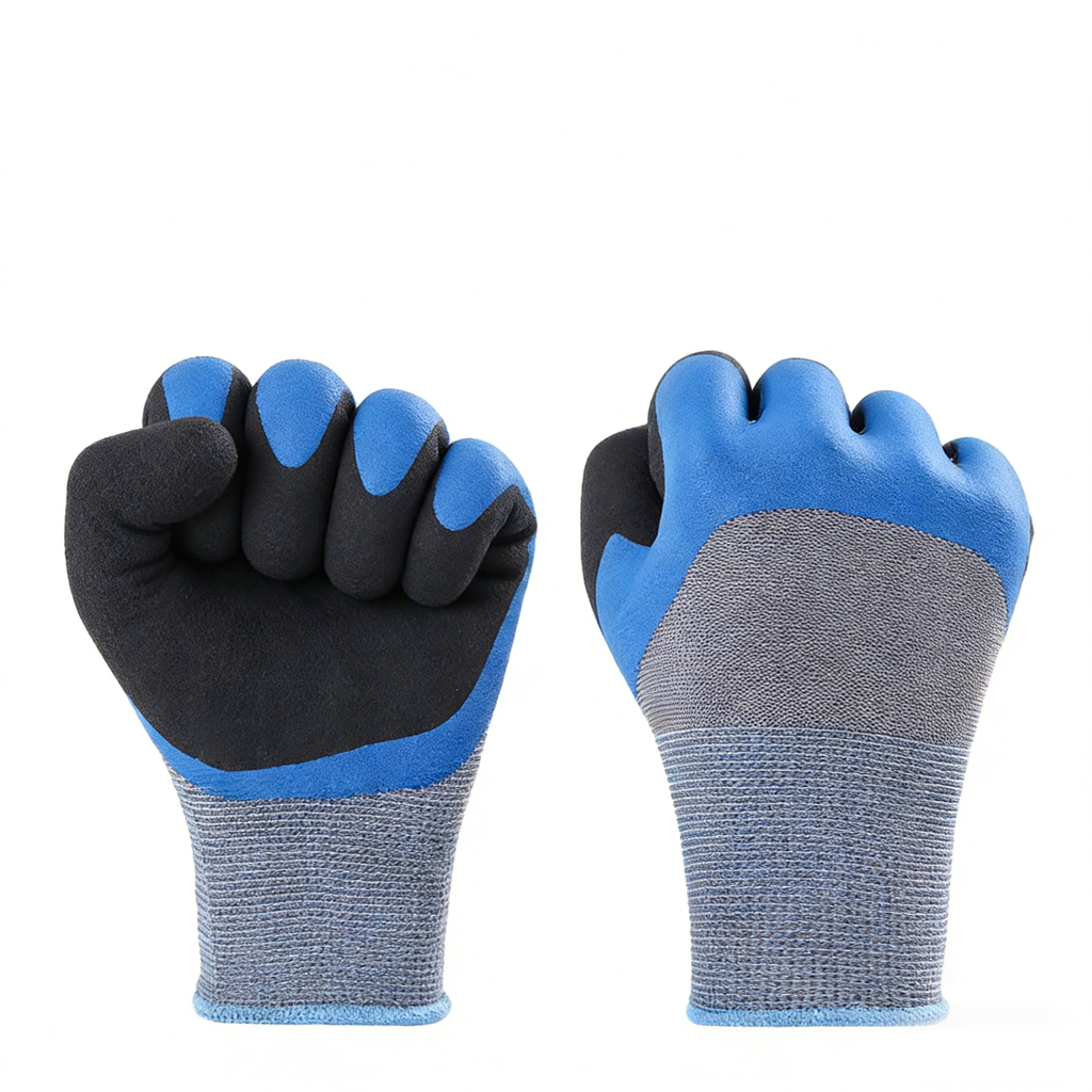 13 Gauge Polyester Sandy Latex Coated Gloves