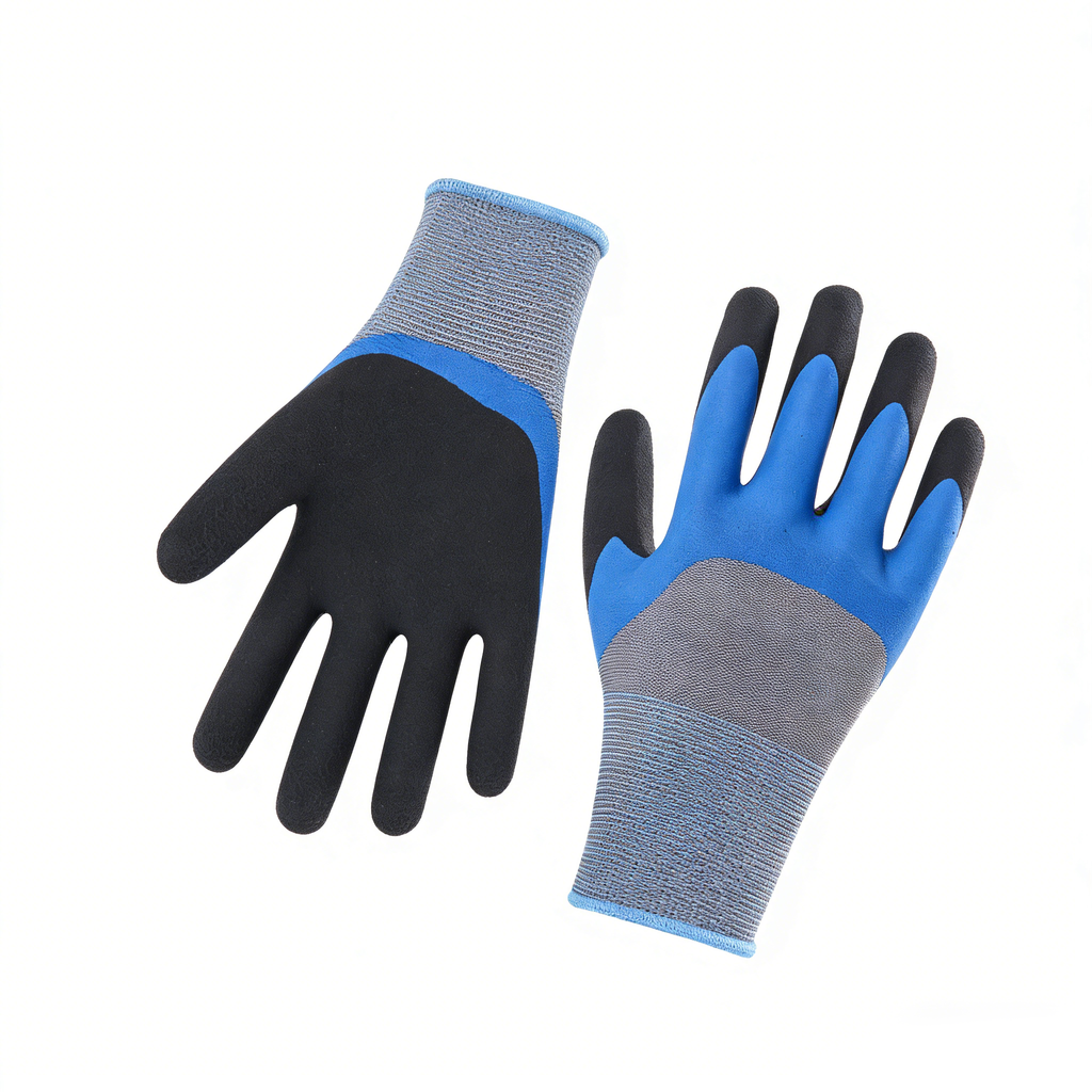 13 Gauge Polyester Sandy Latex Coated Gloves