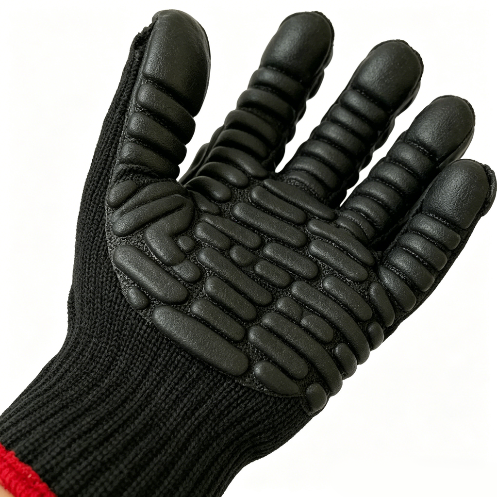 7 gauge Polyester Shockproof Gloves