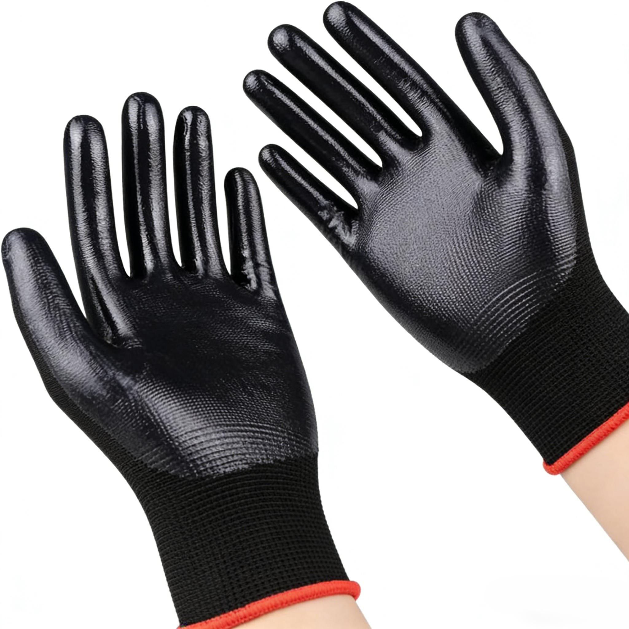 13G PolyesterNitrile Coated Gloves