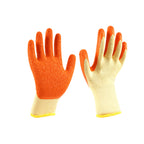 10 Gauge 5Threads Poly-Cotton Crinkle Latex Coated Gloves
