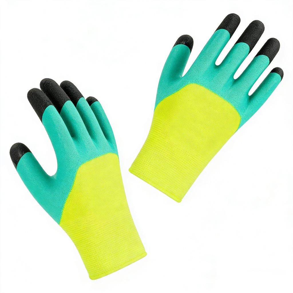 13 Gauge Polyester Lining Latex Foam Coated Gloves