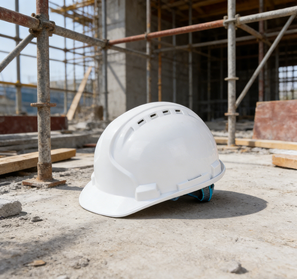Adjustable V-Shape ABS Safety Helmet