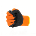 Looped Lining Crinkle Latex Coated Gloves