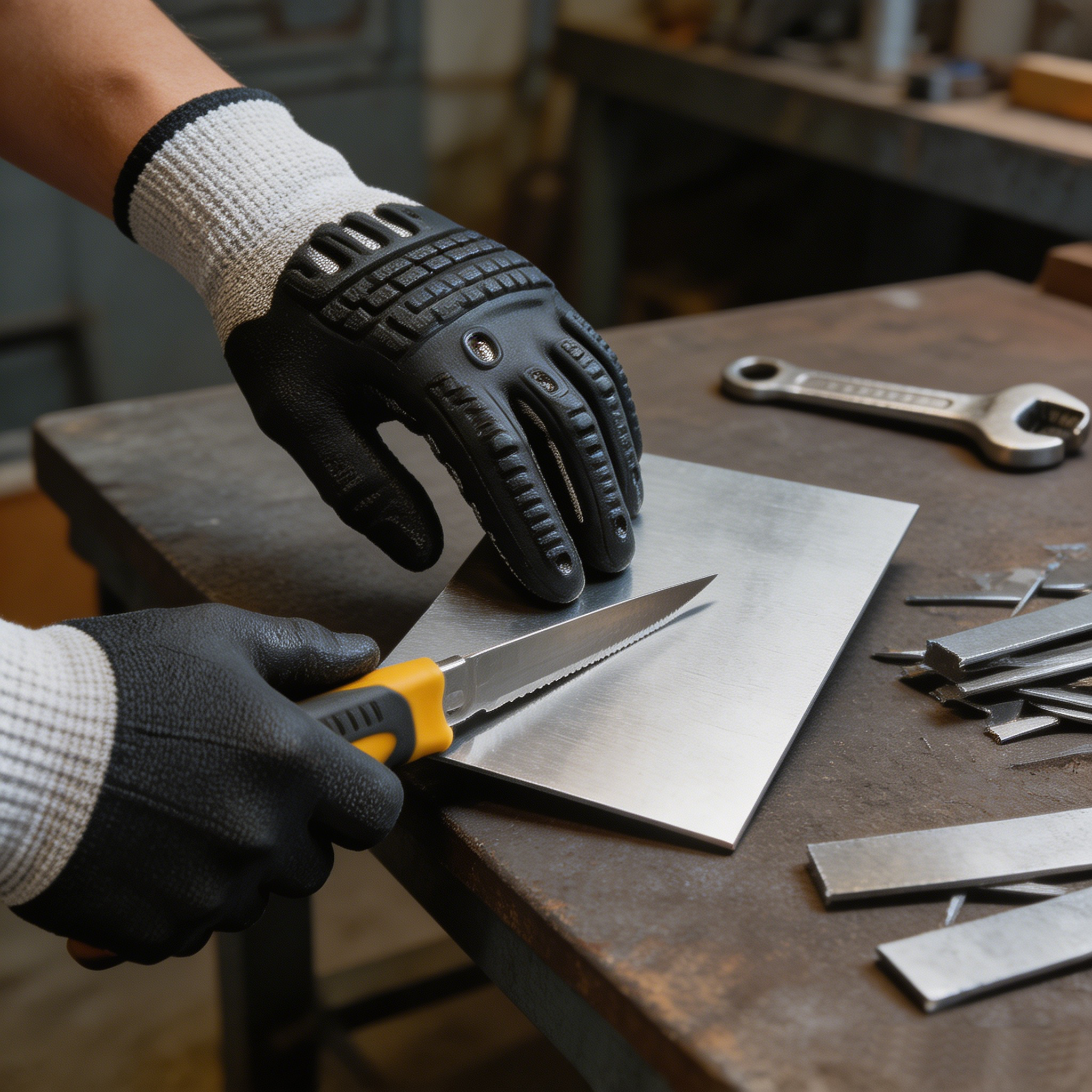 13 gauge Anti-cutting TPE Injection-molded Fully Immersed Gloves
