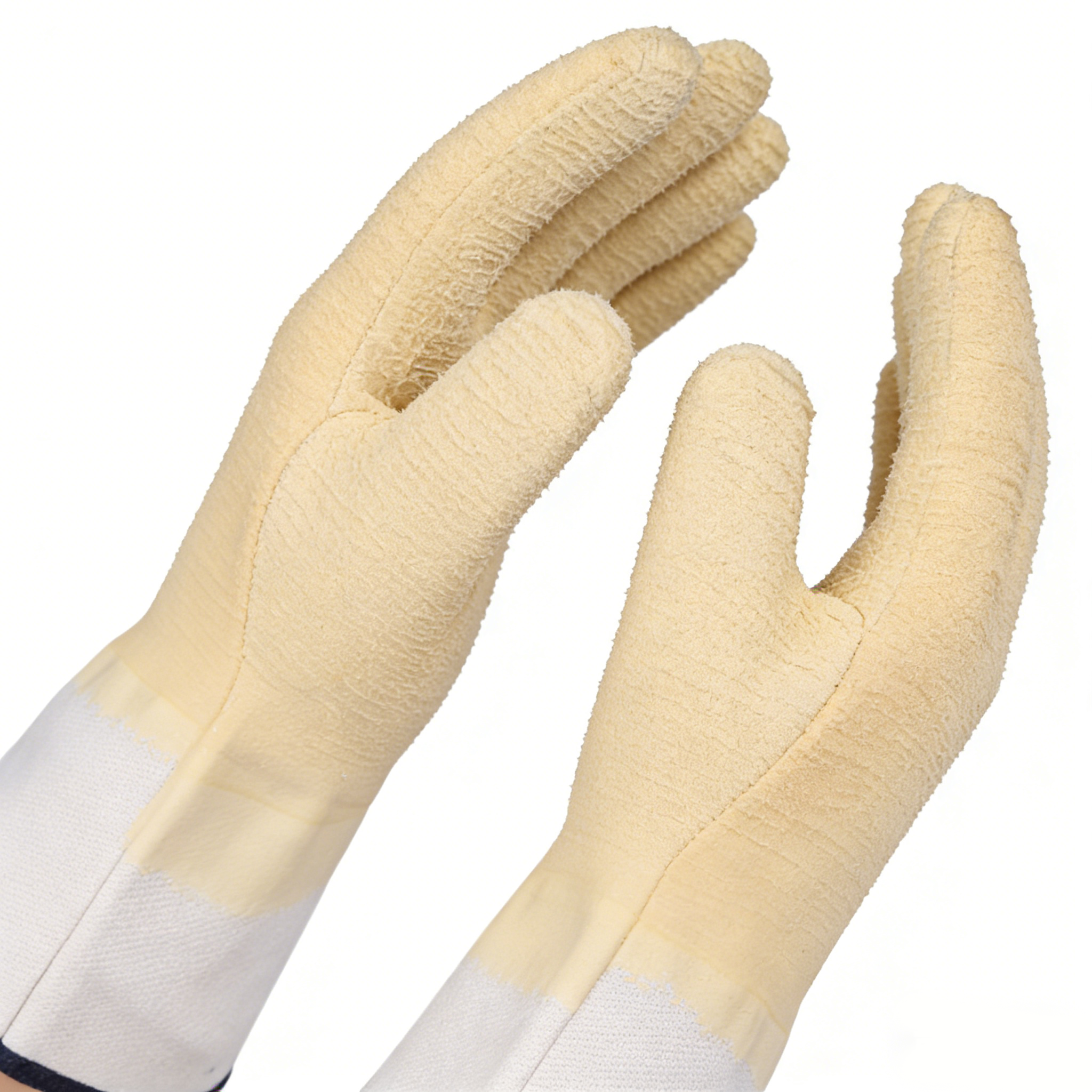 Jersey Lining Safety Cuff Latex Coated Gloves
