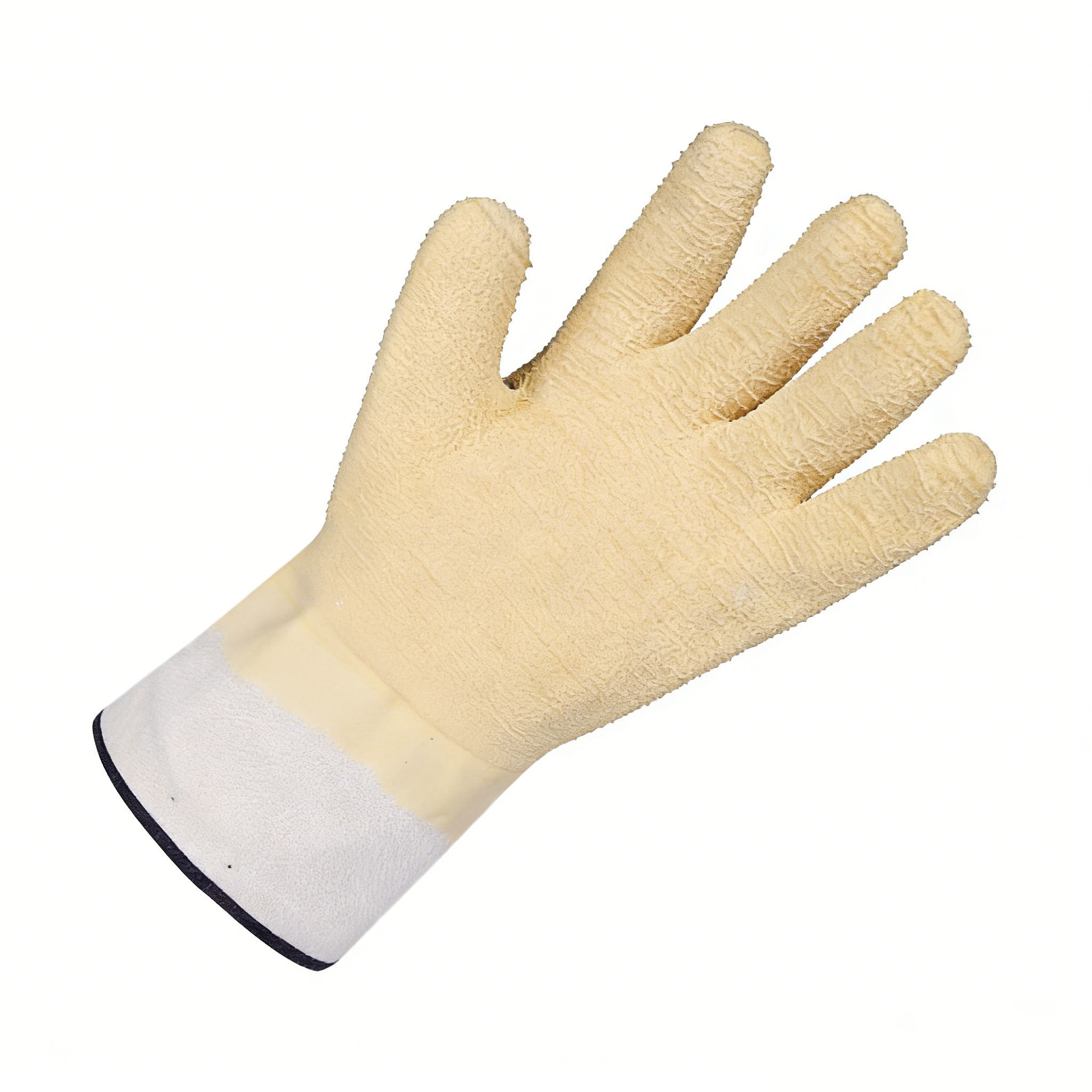 Jersey Lining Safety Cuff Latex Coated Gloves
