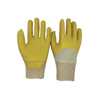 Knitted Wrist Jersey Lining Latex Coated Gloves