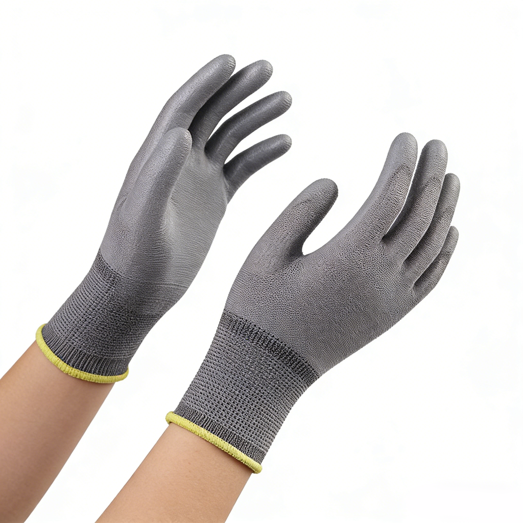 13G Polyester PU Palm Coated Gloves