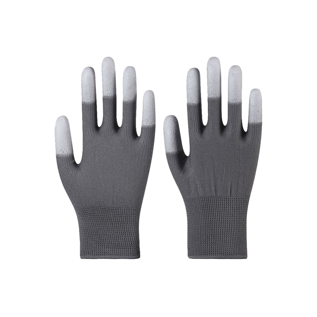13G Polyester PU Finger Coated Gloves