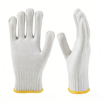 10 Gauge Original White Cotton / Bleach Cotton Gloves