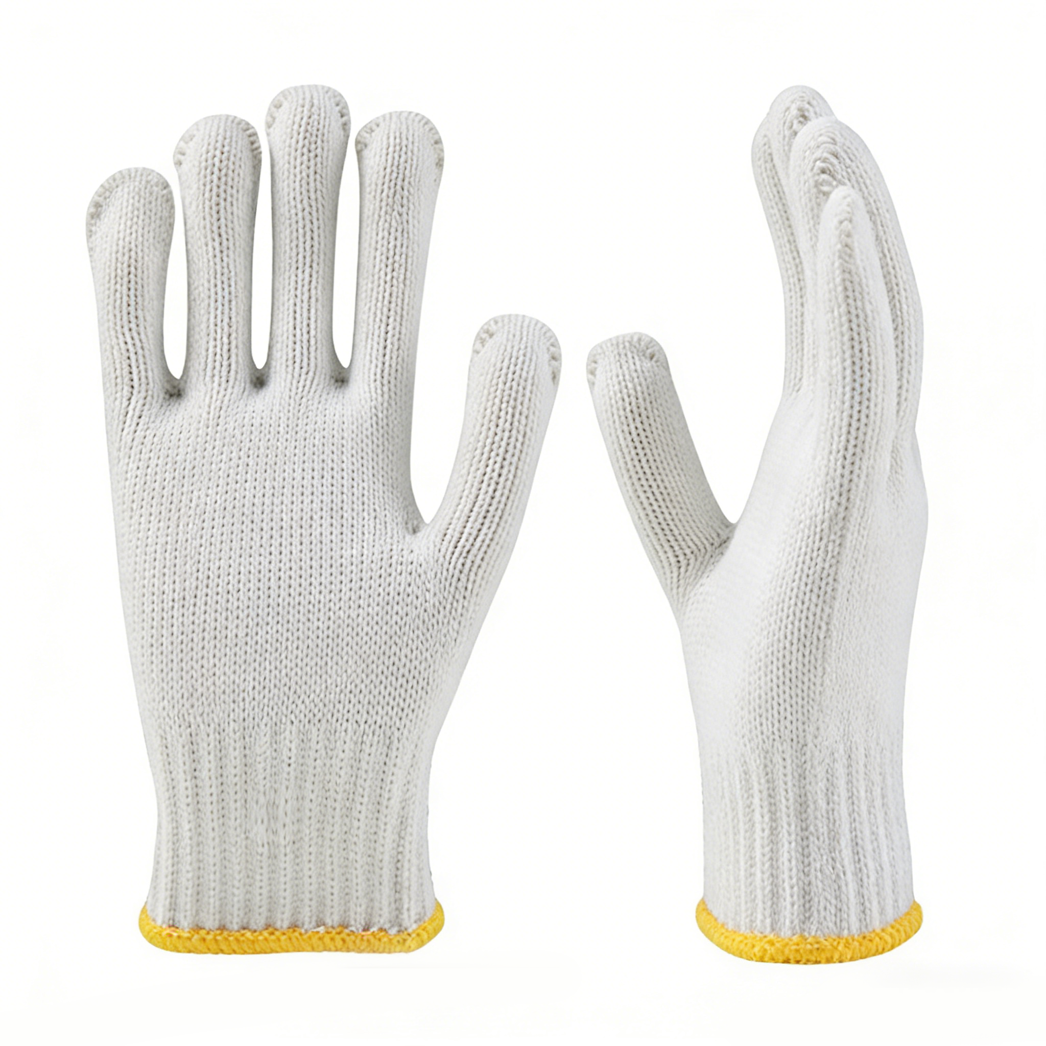 10 Gauge Original White Cotton / Bleach Cotton Gloves