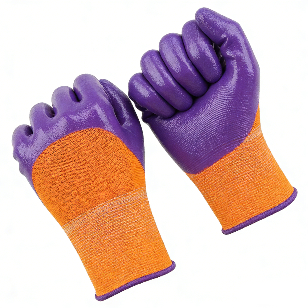 13G Polyester Nitrile 3/4 Coated Gloves