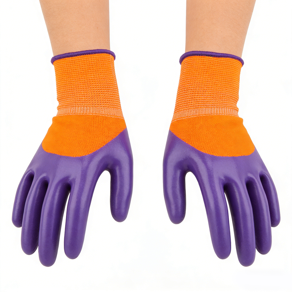 13G Polyester Nitrile 3/4 Coated Gloves