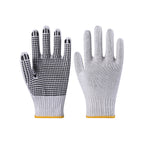10 Gauge Original White PVC Dotted Gloves