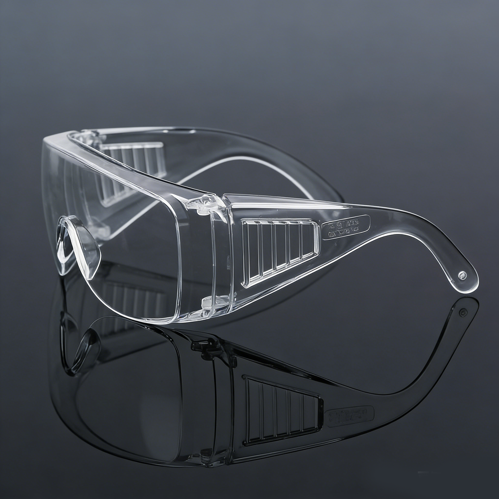 Blinds flank goggles