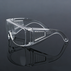 Blinds flank goggles