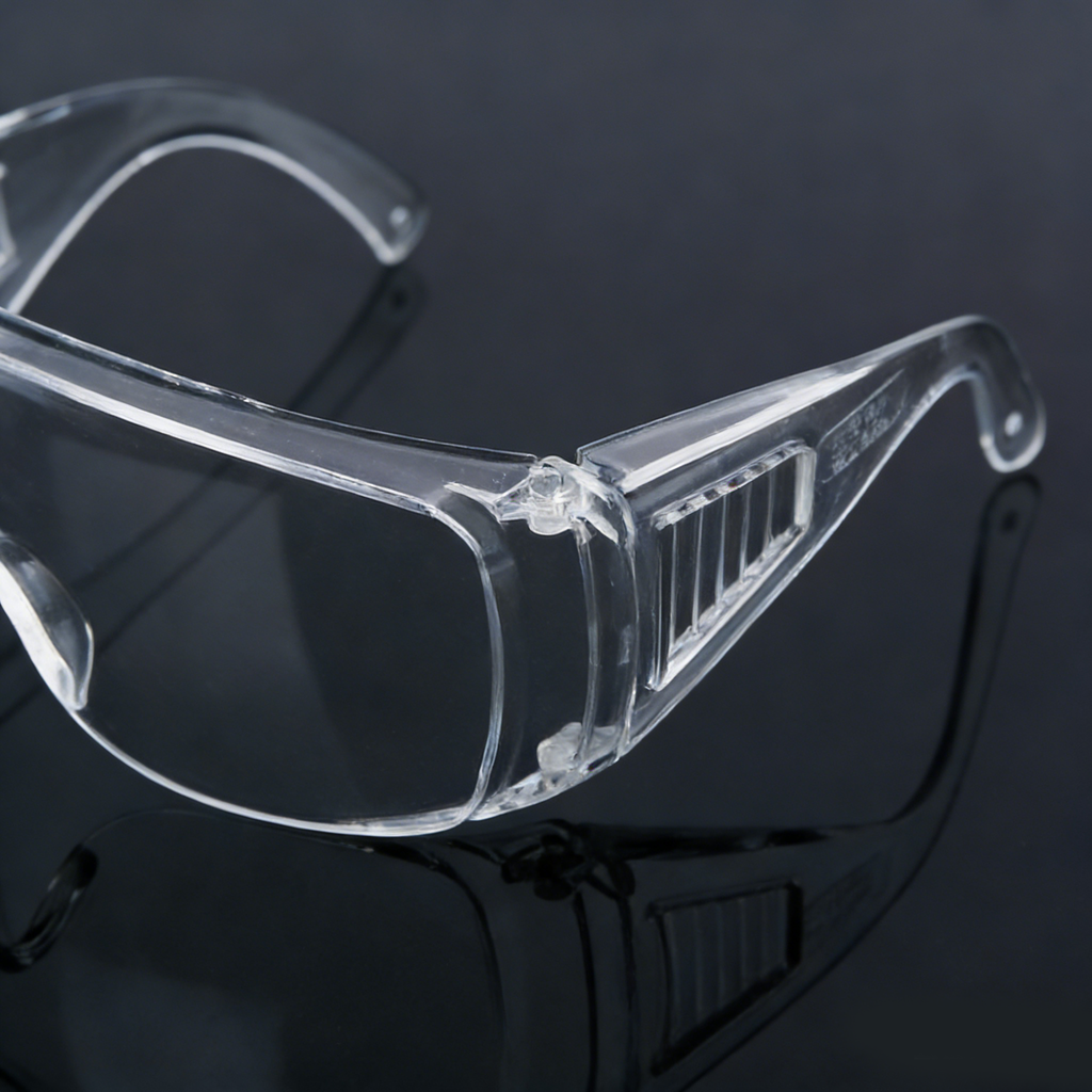 Blinds flank goggles
