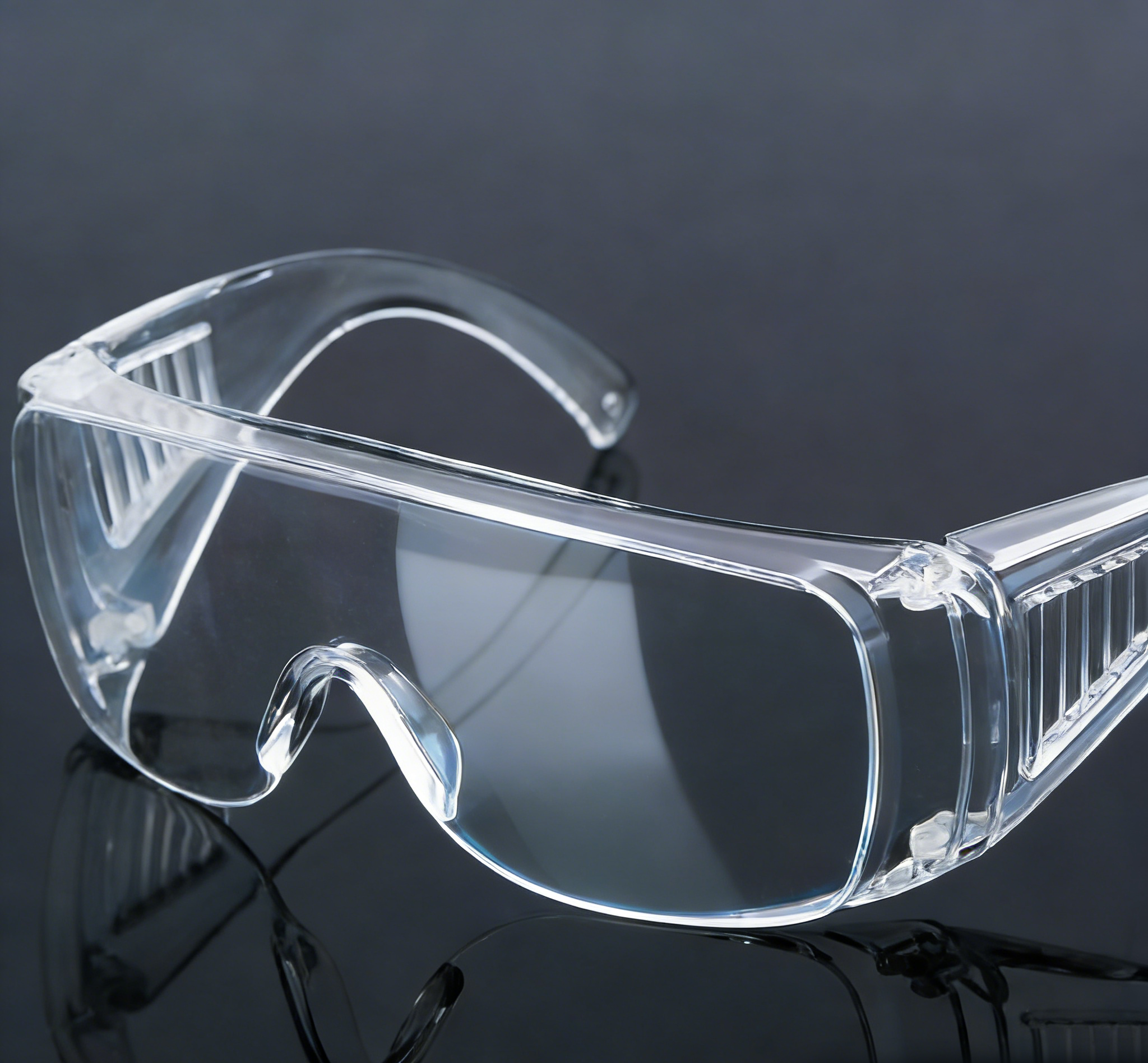 Blinds flank goggles