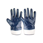 Jersey Lining Safety Cuff Nitrile Coated Gloves