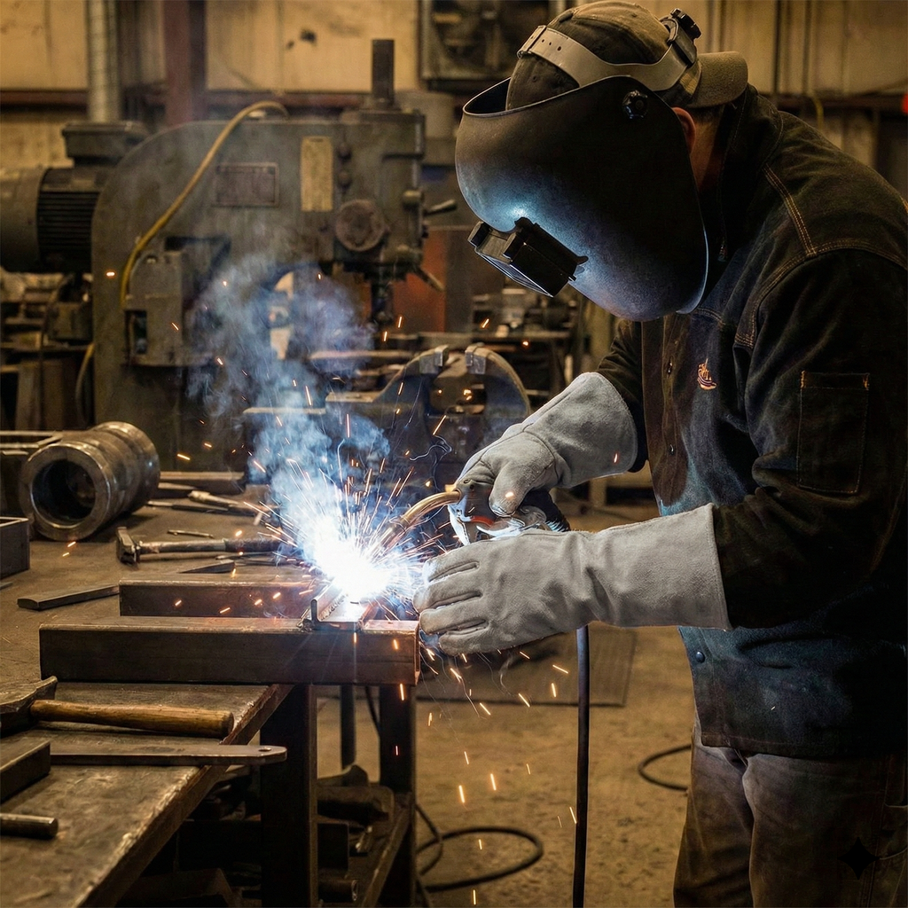 14/16 Inch Cow Split Leather Welding Gloves