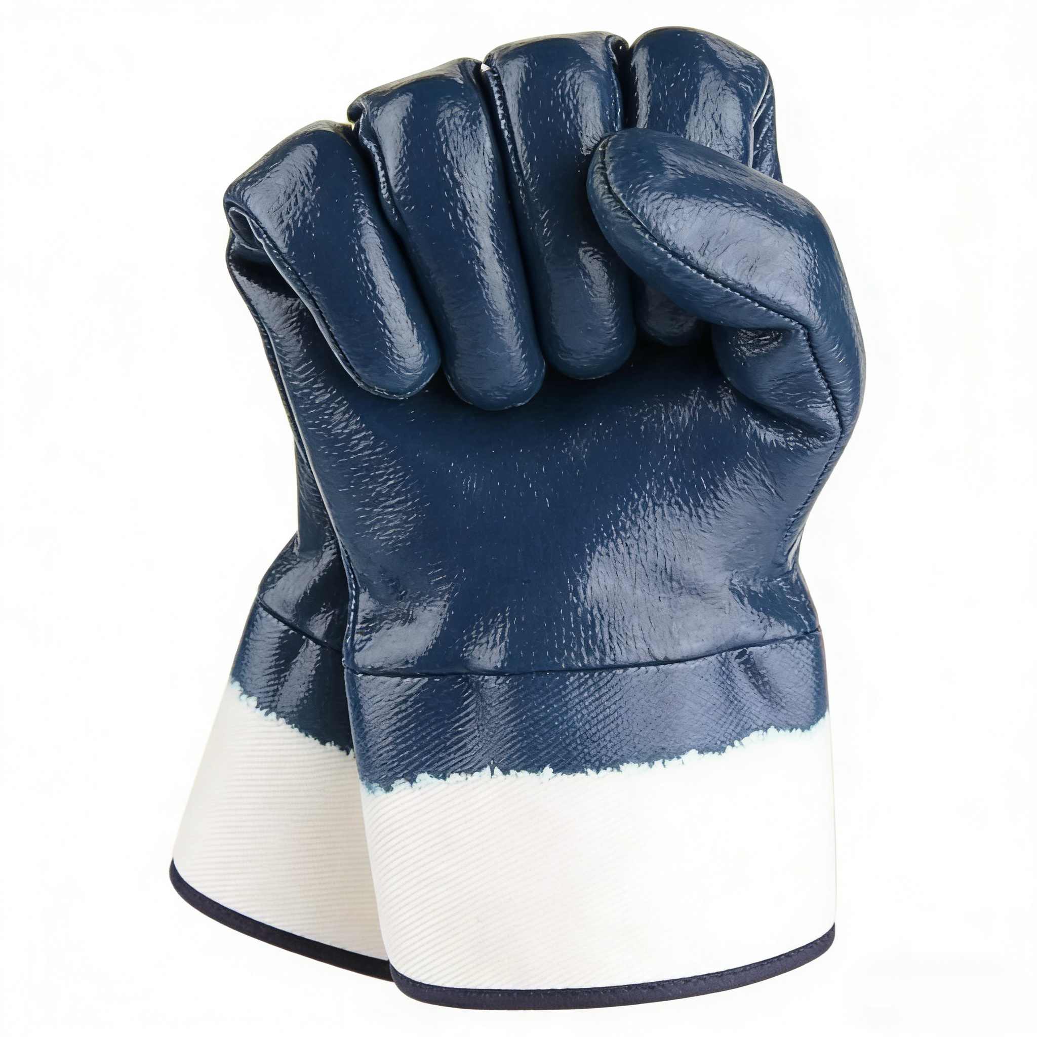 Jersey Lining Safety Cuff Nitrile Coated Gloves