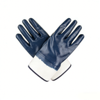 Jersey Lining Safety Cuff Nitrile Coated Gloves