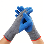 10 Gauge 2Threads Poly-Cotton Crinkle Latex Coated Gloves