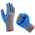10 Gauge 2Threads Poly-Cotton Crinkle Latex Coated Gloves