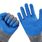 10 Gauge 2Threads Poly-Cotton Crinkle Latex Coated Gloves