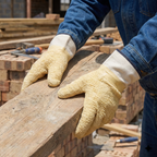 Jersey Lining Safety Cuff Latex Coated Gloves