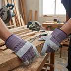 10.5 Cow Split Leather Full Palm Gloves