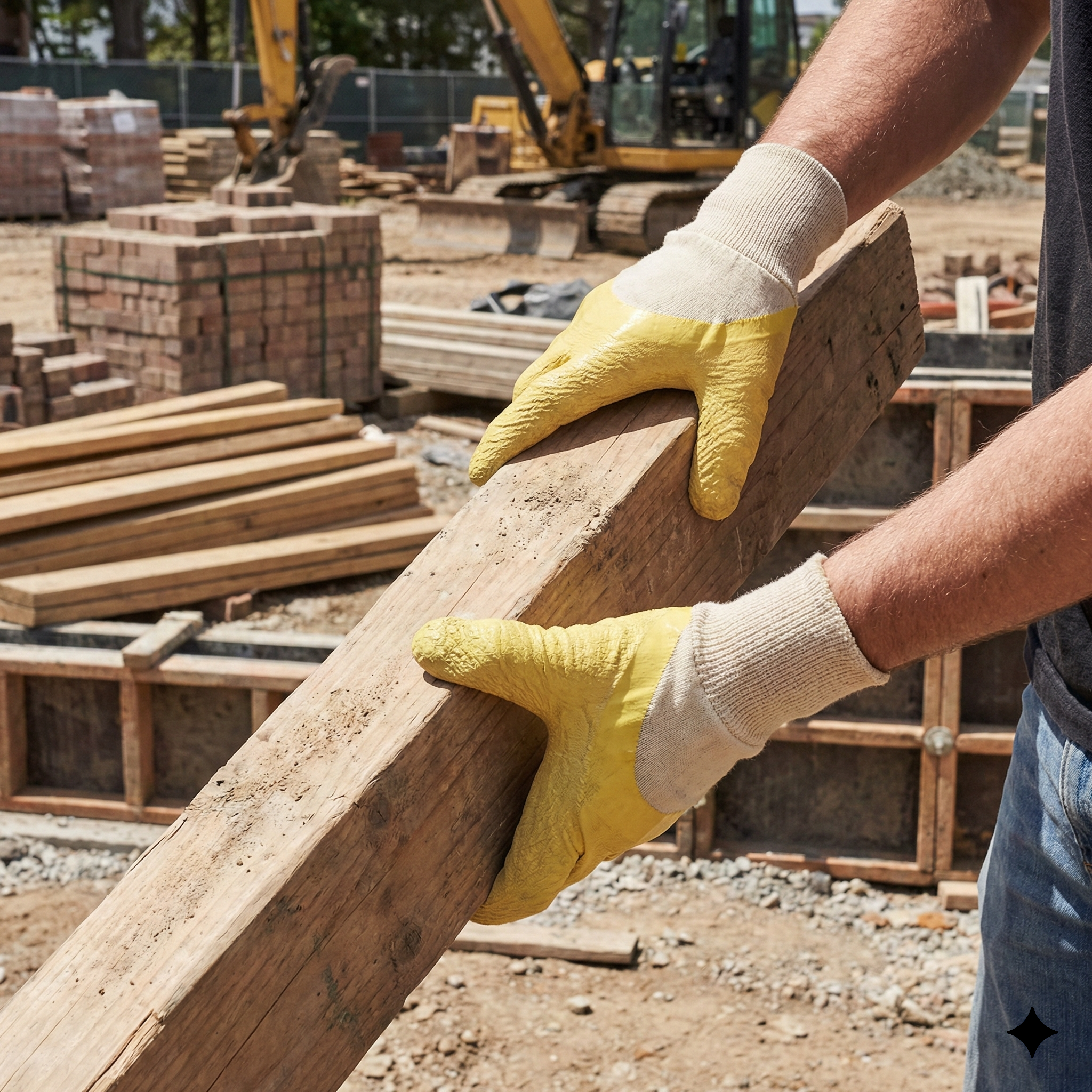 Knitted Wrist Jersey Lining Latex Coated Gloves